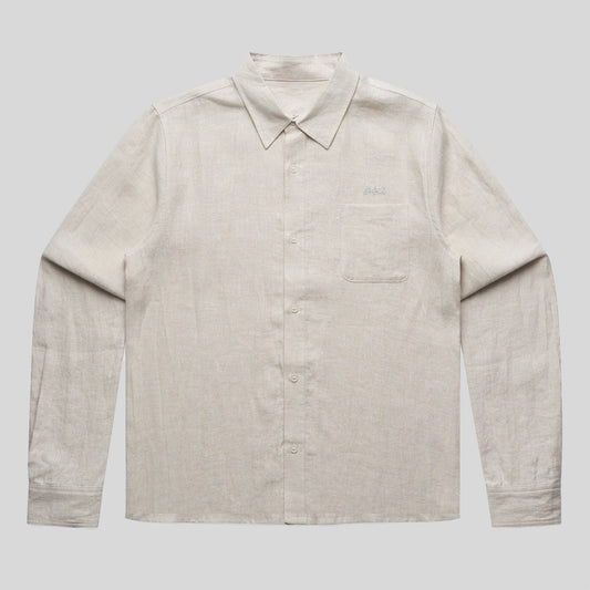 Cream Summer Essentials Linen Shirt